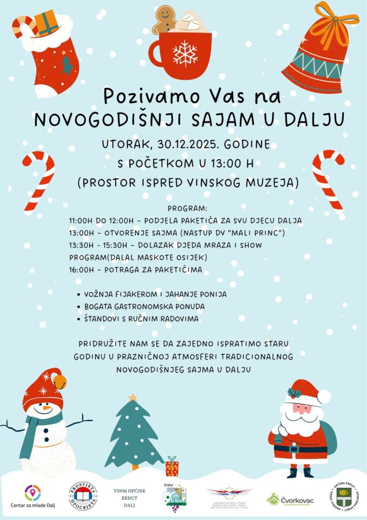 Pozivamo Vas na NOVOGODIŠNJI SAJAM U DALJU